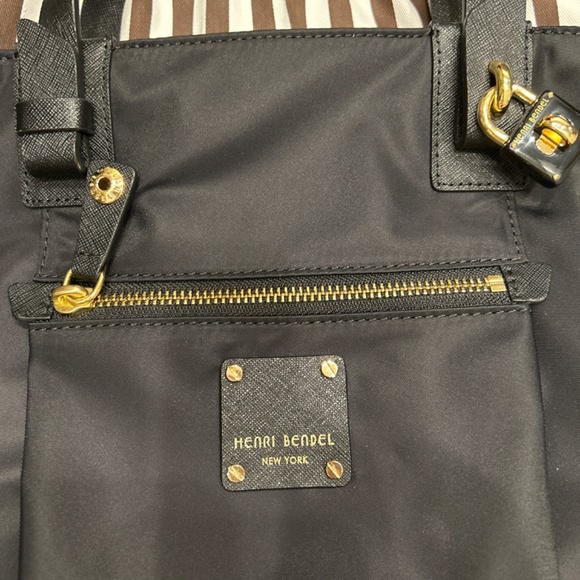 HENRI BENDEL Jetsetter Nylon Shopper Tote Black - Picture 2 of 7